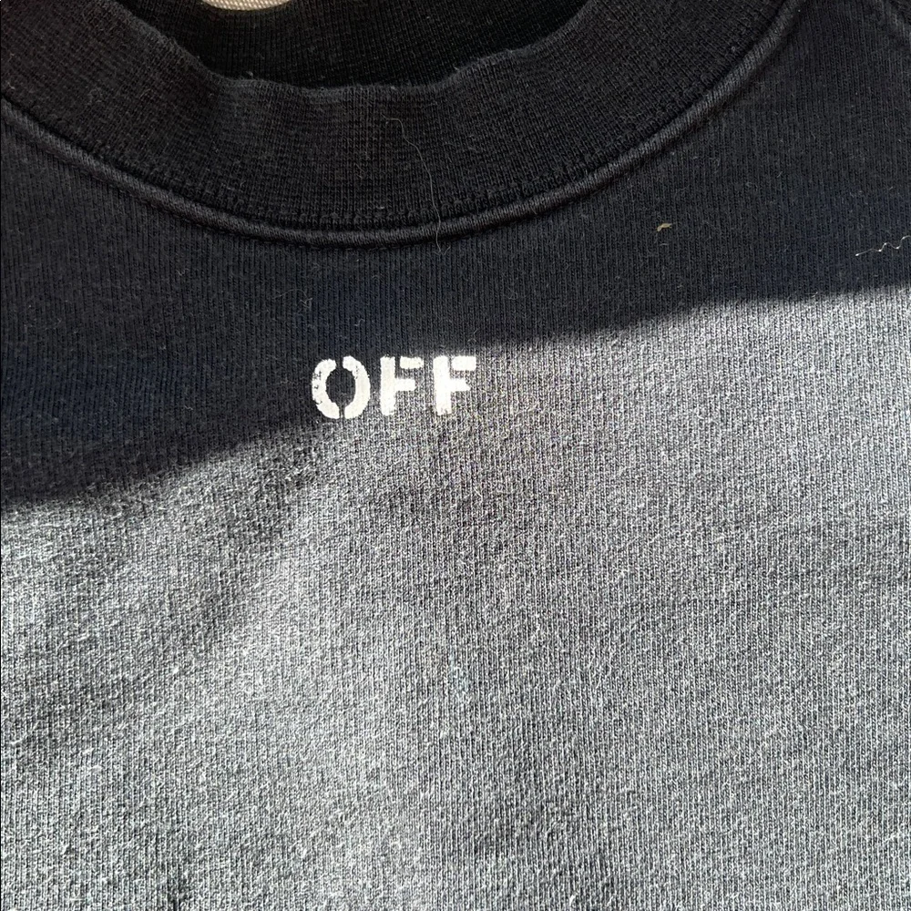 Off-White Black Sweater with Pink Floral Design - Picture 2 of 5